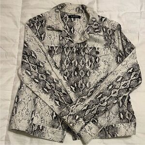 Snakeskin Print Jacket